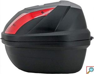 Μπαγκαζιέρα Μοτοσυκλέτας 33Lt με Κλειδαριά & Ανακλαστικές Επιφάνειες