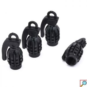 Σετ Βαλβίδες Πίεσης Ελαστικών σε Σχήμα Χειροβομβίδας 4τμχ.