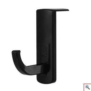 Βάση Ακουστικών για το Monitor με Αυτοκόλλητο - Hook Holder Μαύρο