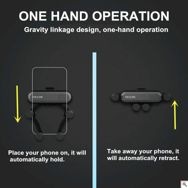 Βάση Στήριξης για Αεραγωγούς Αυτοκινήτου για Κινητά και Smartphones