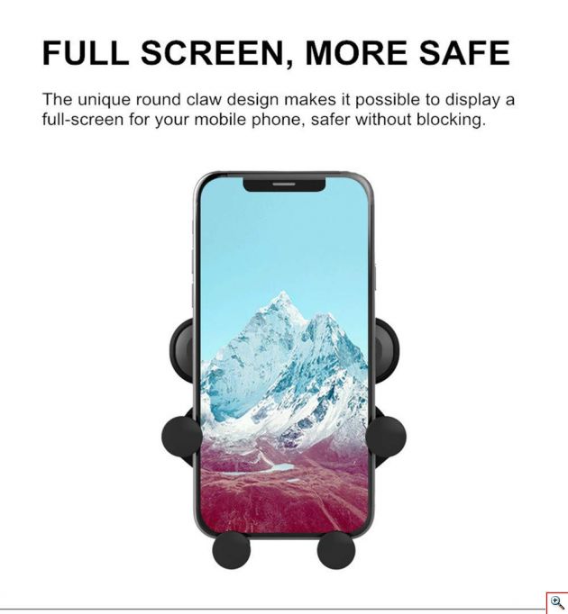 Βάση Στήριξης για Αεραγωγούς Αυτοκινήτου για Κινητά και Smartphones