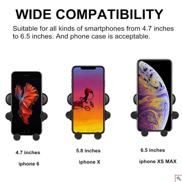 Βάση Στήριξης για Αεραγωγούς Αυτοκινήτου για Κινητά και Smartphones