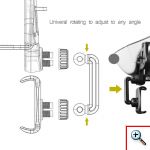 Βάση Στήριξης Κινητών για τον Καθρέπτη του Αυτοκινήτου - Universal Car Rearview Mirror Mount 203