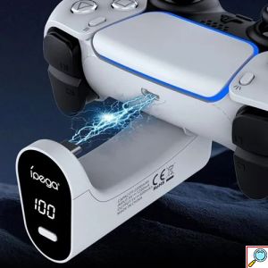 Μπαταρία Ipega για Χειριστήριο PS5 DualSense – 2000mAh USB-C Λευκή