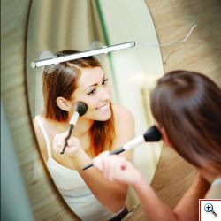 Μικρό LED Επιτοίχιο Φωτιστικό με Βεντούζες για Βάψιμο - Beauty Bright Mirror for Makeup Application