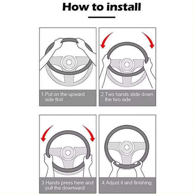 Universal Βελούδινο - Γούνινο Κάλυμμα Τιμονιού 38cm - Maxeed