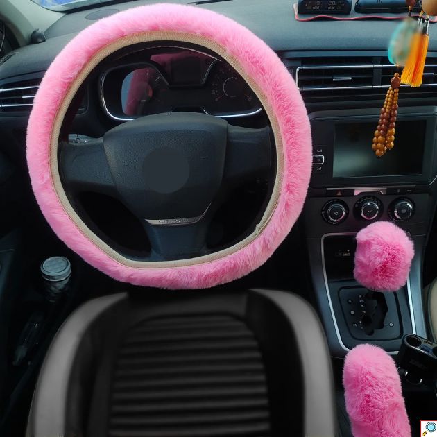 Universal Βελούδινο - Γούνινο Κάλυμμα Τιμονιού 38cm - Maxeed