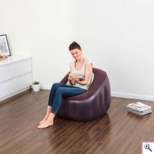 Bestway® Φουσκωτή Πολυθρόνα σε Σχήμα Κύβου - Living Room Sofas 74x74x64cm 75046