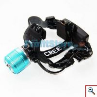 Αδιάβροχος Επαναφορτιζόμενος Φακός Κεφαλής Led με Zoom και Blue Light Bailong BL-2199-T6