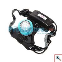 Αδιάβροχος Επαναφορτιζόμενος Φακός Κεφαλής Led με Zoom και Blue Light Bailong BL-2199-T6