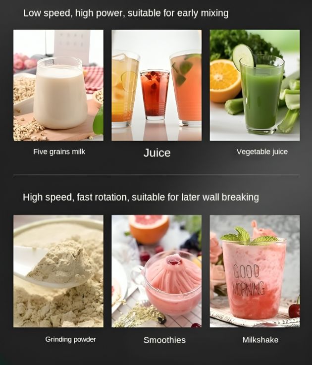 Ηλεκτρικό Μπλέντερ Πολλαπλών Χρήσεων 1000W - Με 15 Ρυθμίσεις Ταχύτητας και Χρονοδιακόπτη - Andowl