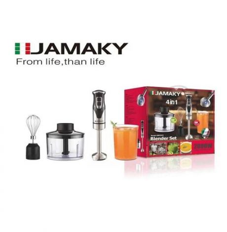 Ραβδομπλέντερ Χειρός με Ανοξείδωτη Ράβδο Inox 2000W 4 σε 1 Jamaky