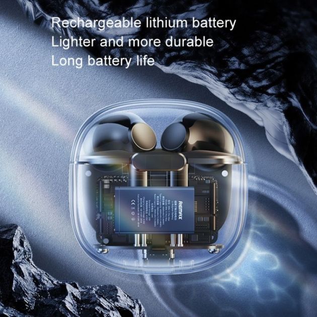 Ασύρματα Ακουστικά Bluetooth με Noise Cancellation και Θήκη Φόρτισης - Remax CozyBuds W18 Μαύρο