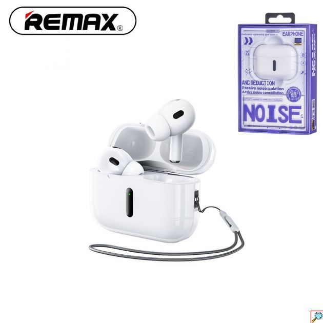 Bluetooth Ακουστικά in-Ear με Noise Cancellation και Θήκη Φόρτισης - Remax Earbud Bluetooth Handsfree Λευκό