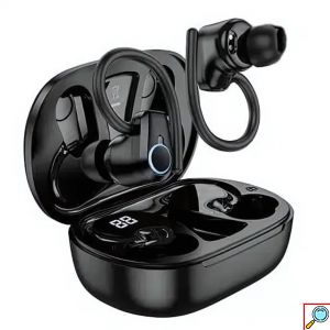 Bluetooth Handsfree In-Ear Ακουστικά με Θήκη Φόρτισης & Άγκιστρο Αυτιού