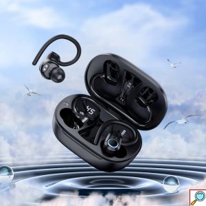 Bluetooth Handsfree In-Ear Ακουστικά με Θήκη Φόρτισης & Άγκιστρο Αυτιού
