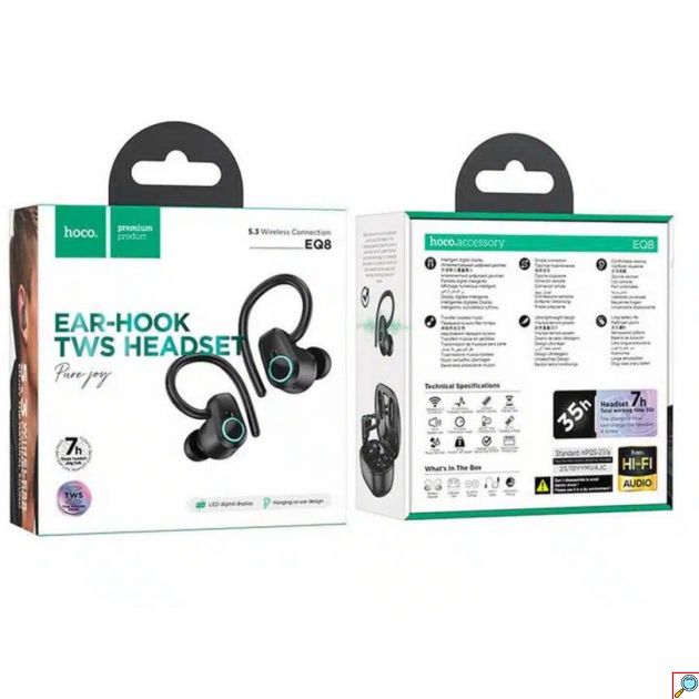 Bluetooth Handsfree In-Ear Ακουστικά με Θήκη Φόρτισης & Άγκιστρο Αυτιού