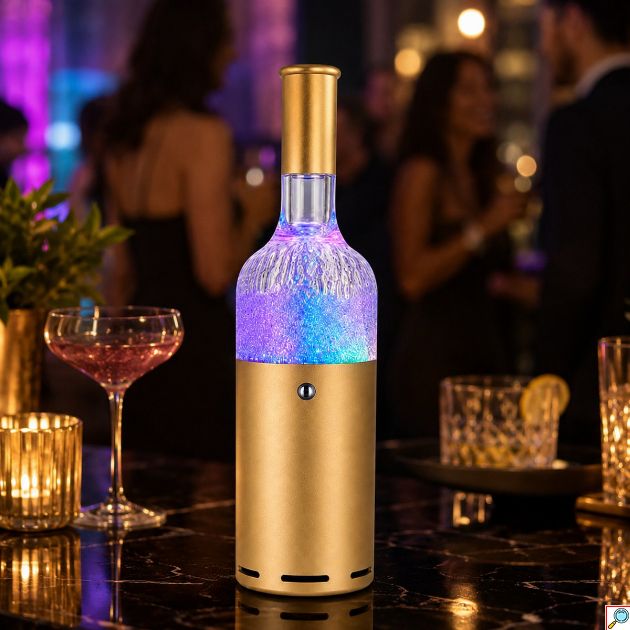 Ηχείο Bluetooth σε Σχήμα Μπουκαλιού Κρασιού με LED Φωτισμό