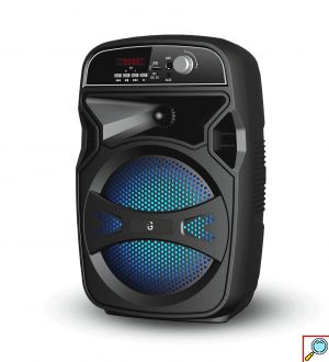 Bluetooth Σύστημα Καραόκε με Ηχείο, Ασύρματο Μικρόφωνο - USB,SD Player & LED Φωτισμό