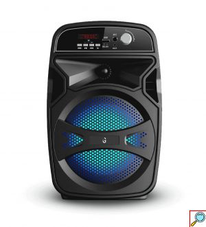 Bluetooth Σύστημα Καραόκε με Ηχείο, Ασύρματο Μικρόφωνο - USB,SD Player & LED Φωτισμό