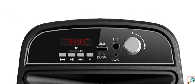 Bluetooth Σύστημα Καραόκε με Ηχείο, Ασύρματο Μικρόφωνο - USB,SD Player & LED Φωτισμό