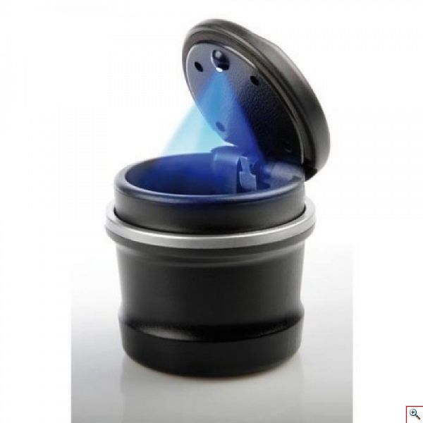 Τασάκι - Ποτηροθήκη Αυτοκινήτου με Φωτάκι - LED 2 in 1 Car Ashtray