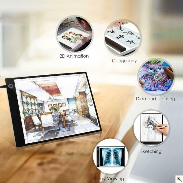 LED Πάνελ Φωτισμού για Σχεδίαση & Ζωγραφική - Tablet Ακρυλικό για Ξεπατικωτούρα