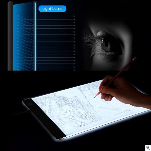 LED Πάνελ Φωτισμού για Σχεδίαση & Ζωγραφική - Tablet Ακρυλικό για Ξεπατικωτούρα