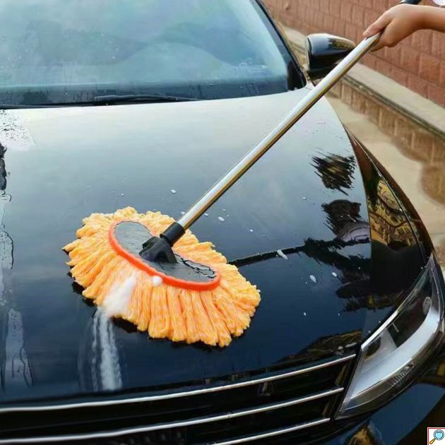 Βούρτσα - Σφουγγαρίστρα Πλυσίματος Οχημάτων με Ενσωματωμένο Λάστιχο 9.5m & Σύνδεσμο 1/2'' 