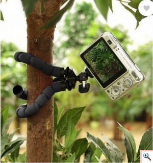 Μίνι Ευλύγιστο Τρίποδο για Κάμερες, Κινητά, Actioncam με Ευλύγιστα Αφρώδη Πόδια - Octopus Mini Universal Smartphone Tripod & Adjustable Stand