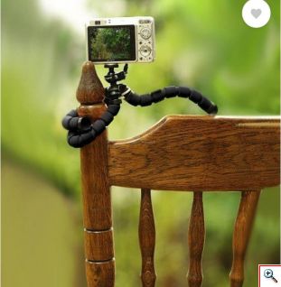 Μίνι Ευλύγιστο Τρίποδο για Κάμερες, Κινητά, Actioncam με Ευλύγιστα Αφρώδη Πόδια - Octopus Mini Universal Smartphone Tripod & Adjustable Stand