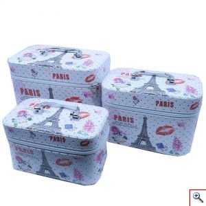 Νεσεσέρ - Κουτί - Βαλιτσάκι Ταξιδιού για Καλλυντικά Σετ 3 σε 1 - Travel Makeup Box 3 in 1 