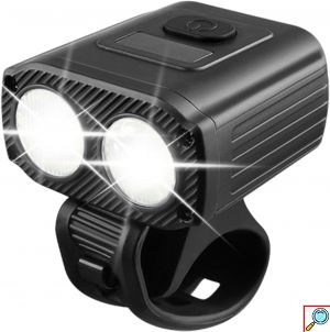 Μπροστινό Φως Ποδηλάτου LED - Μαύρο