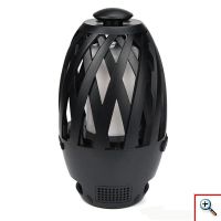 Mini HiFi Bluetooth Multimedia Speaker, MP3 Player, Φωτιστικό με Εφφέ Φλόγας Κεριού BTS-596