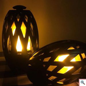 Mini HiFi Bluetooth Multimedia Speaker, MP3 Player, Φωτιστικό με Εφφέ Φλόγας Κεριού BTS-596