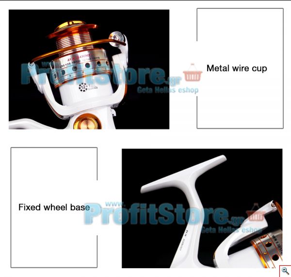 Μηχανισμός για Καλάμι Ψαρέματος με 13 Ρουλεμάν & Οδηγό Πετονιάς Yumoshi BX-7000