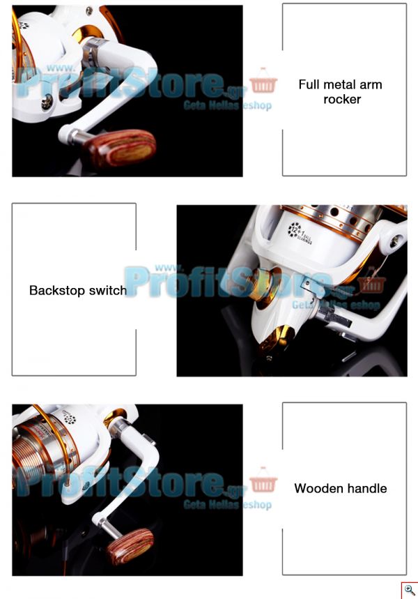 Μηχανισμός για Καλάμι Ψαρέματος με 13 Ρουλεμάν & Οδηγό Πετονιάς Yumoshi BX-7000