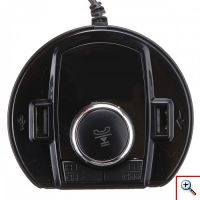 Ασύρματος Πομπός Αυτοκινήτου Bluetooth USB/SD MP3 Player & Φορτιστής USB με 2 θέσεις Αναπτήρα - Cup Shaped Car FM Transmitter BX6