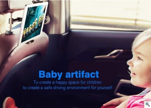 Βάση Στήριξης Κινητού & Tablet 360 για το Προσκέφαλο του Αυτοκινήτου - Car Headrest Mount Holder