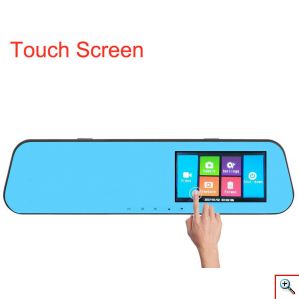 Καθρέπτης Αυτοκινήτου με Οθόνη LCD Αφής, Κάμερα Καταγραφικό Full HD DVR & Κάμερα Οπισθοπορείας