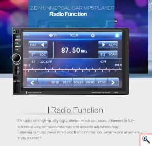 Οθόνη Αφής Αυτοκινήτου Bluetooth - Multimedia 7 inch Car Audio Stereo MP5 Player 7060B