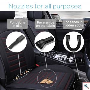 CaRsun Ηλεκτρικό Σκουπάκι Αυτοκινήτου Στερεών / Υγρών 100W C1398