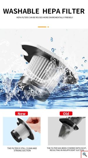 CaRsun Ηλεκτρικό Σκουπάκι Αυτοκινήτου Στερεών / Υγρών 100W C1398