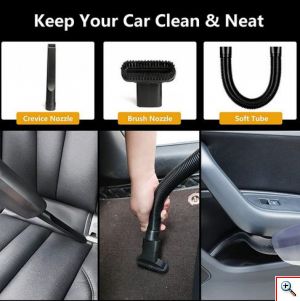 CaRsun Ηλεκτρικό Σκουπάκι Αυτοκινήτου Στερεών / Υγρών 100W C1398