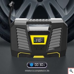 Carsun® Κομπρεσέρ Τρόμπα Αέρος Αυτοκινήτου με Αυτόματη Ρύθμιση Πίεσης & Φωτιζόμενη Οθόνη Υψηλής Ακρίβειας