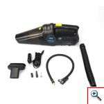 Carsun TURBO Ηλεκτρικό Σκουπάκι Στερεών, Τρόμπα Αέρος 12V με Επαναχρησιμοποιούμενο Φίλτρο, Φωτισμό LED & Οθόνη Ελέγχου Πίεσης - C1859-1