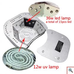 Επαγγελματικό Φουρνάκι Νυχιών Quick Ccfl W-48 για ημιμόνιμο μανικιούρ - πεντικιούρ 48w