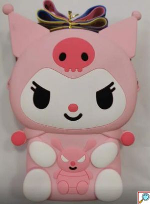 Παιδικό Τρισδιάστατο Τσαντάκι με Φερμουάρ και Λουράκι Kitty 20x16x4cm σε Διάφορα Χρώματα