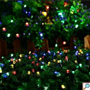 Ηλιακά Χριστουγεννιάτικα Λαμπάκια 360LED Πολύχρωμου Φωτισμού 18m - Εξωτερικού και Εσωτερικού Χώρου