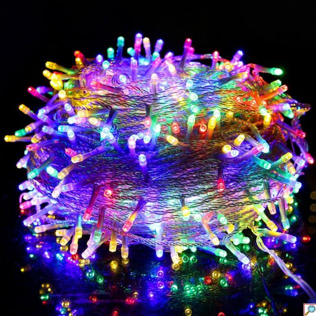 Χριστουγεννιάτικα Ηλιακά Λαμπάκια 360 LED Πολύχρωμα 18m - Διακόσμηση Εσωτερικού & Εξωτερικού Χώρου